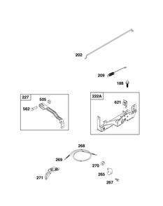 Part Location Diagram of 596610 Briggs and Stratton Spring-governor